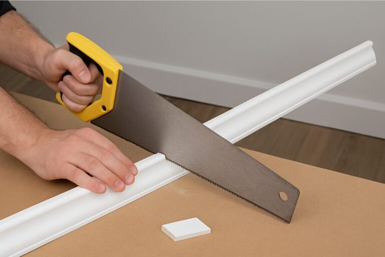 Comment couper une plinthe en angle de 45 degrés sans boite à onglet