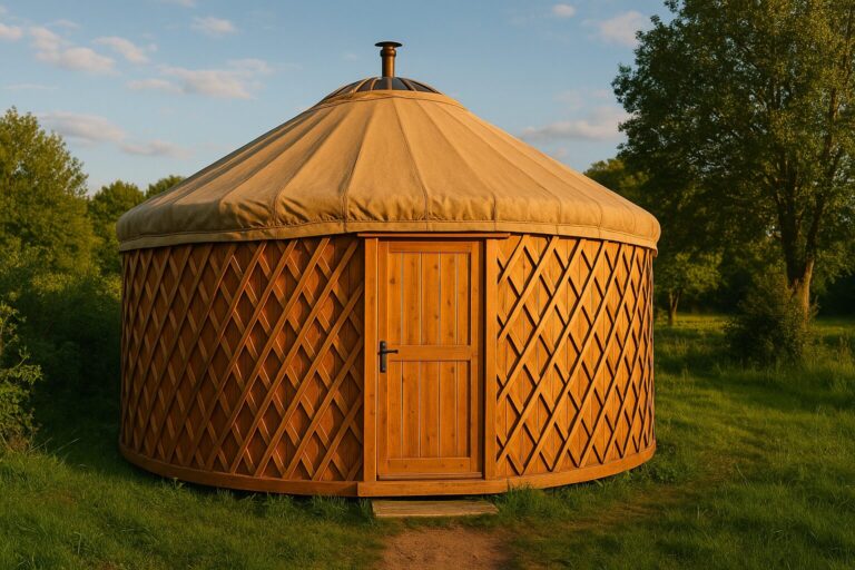 Yourte en bois