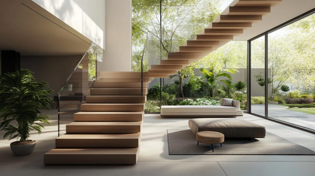 Les avantages d'un escalier flottant pour un intérieur moderne et ...